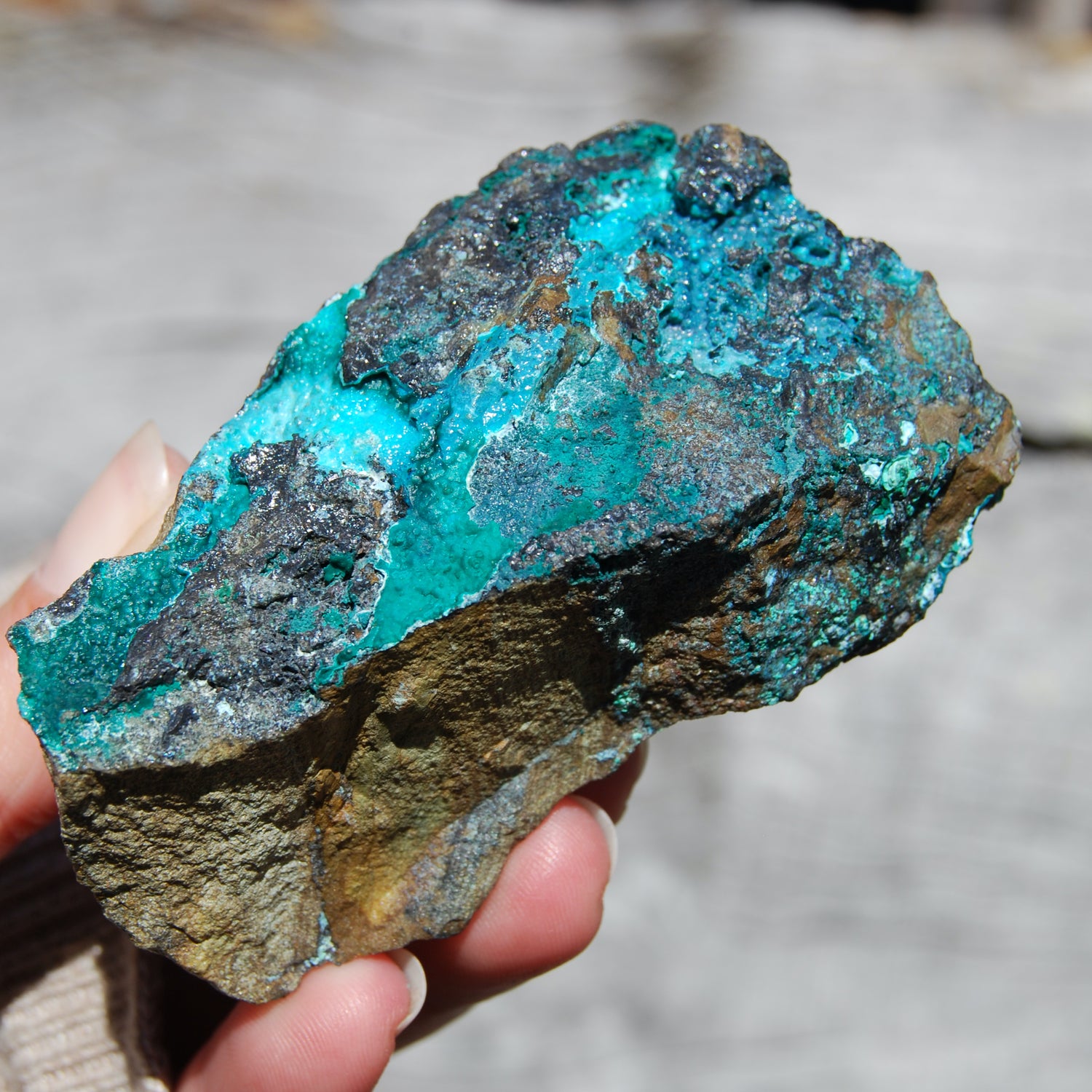 Silica Chrysocolla Crystal, Natural Raw Chrysocolla Malachite