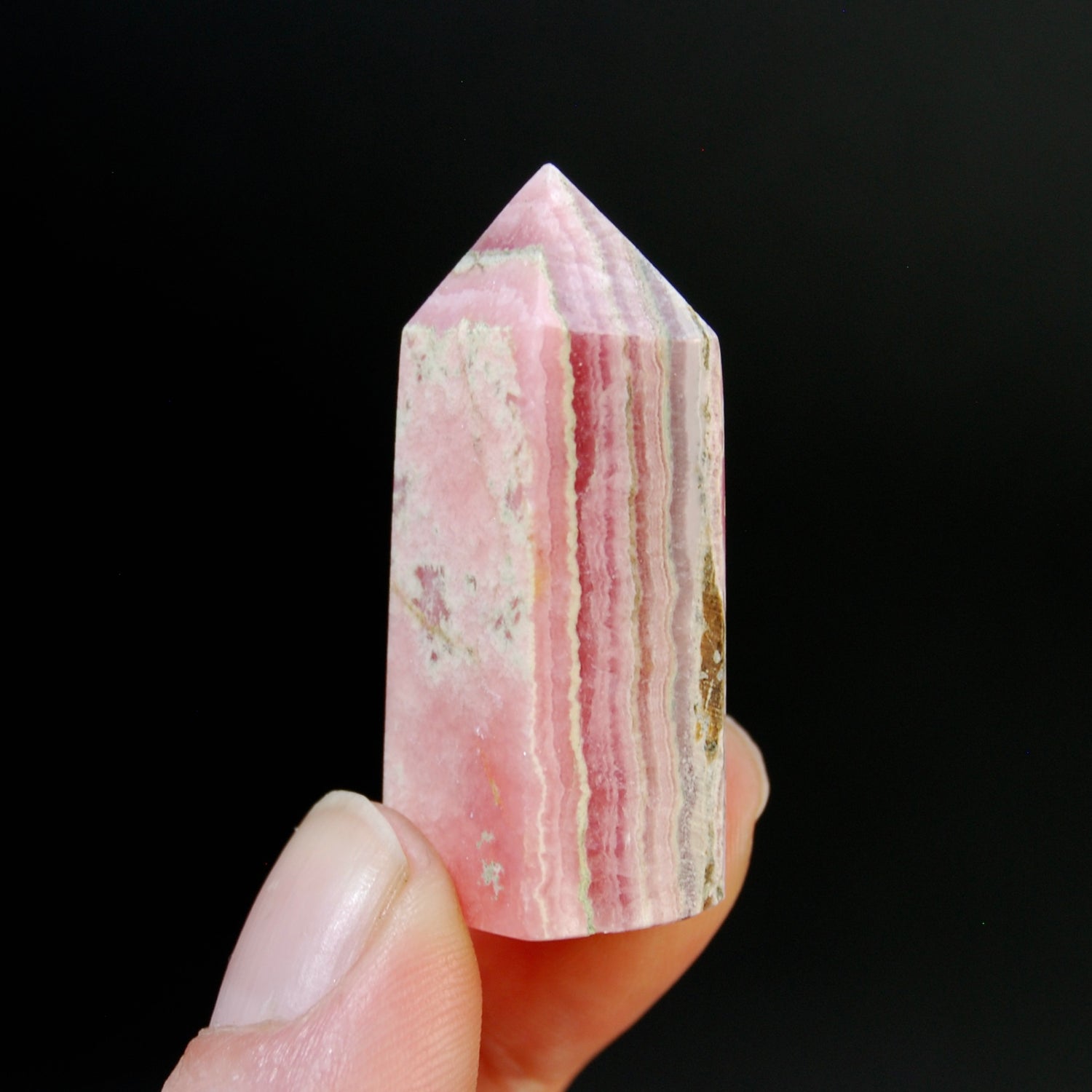 Genuine Rhodochrosite Crystal Tower, Argentina