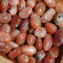 Load image into Gallery viewer, Super Flashy Sunstone Crystal Tumbled Stones
