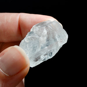 Raw Gem Aquamarine Beryl Crystal Specimen Muscovite Matrix