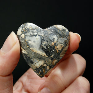 Maligano Jasper Heart, Healing Crystals, Indonesia