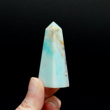 Load image into Gallery viewer, Blue Andean Opal Crystal Tower, Natural Andean Blue Opal Gemstone, Peru
