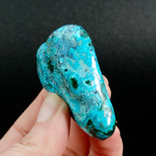 Load image into Gallery viewer, Malachite Chrysocolla Crystal Palm Stone, Congo
