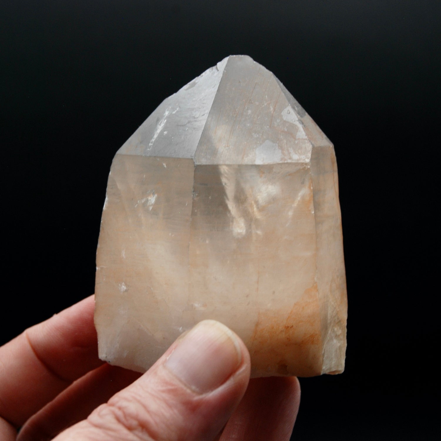 Record Keeper Pink Shadow Smoky Lemurian Seed Quartz Crystal, Brazil