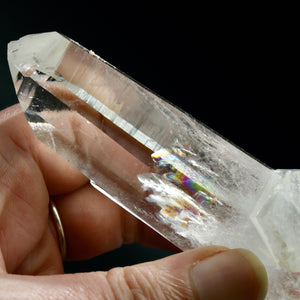 ET Crown Cross Colombian Devic Temple Channeler Lemurian Crystal, Record Keeper Optical Quartz, Santander