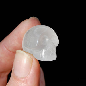 1in Clear Quartz Carved Crystal Skull