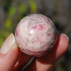 Rhodochrosite Crystal Sphere, Genuine Rhodochrosite Gemstone, Argentina