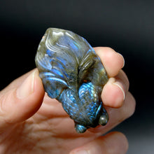 Load image into Gallery viewer, Labradorite Carved Crystal Goldfish
