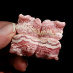 Genuine Rhodochrosite Carved Crystal Crystal Flower, Argentina