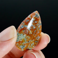 Load image into Gallery viewer, Marcasite Agate Matrix Teardrop Pear Cabochon, Indonesia
