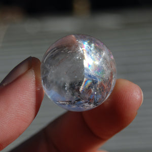 Rainbow Clear Quartz Polished Crystal Spheres