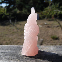 Load image into Gallery viewer, Carved Rose Quartz Crystal Parrot 
