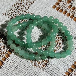 Green Aventurine Crystal Beaded Power Bracelet 8mm Natural Gemstone Beads
