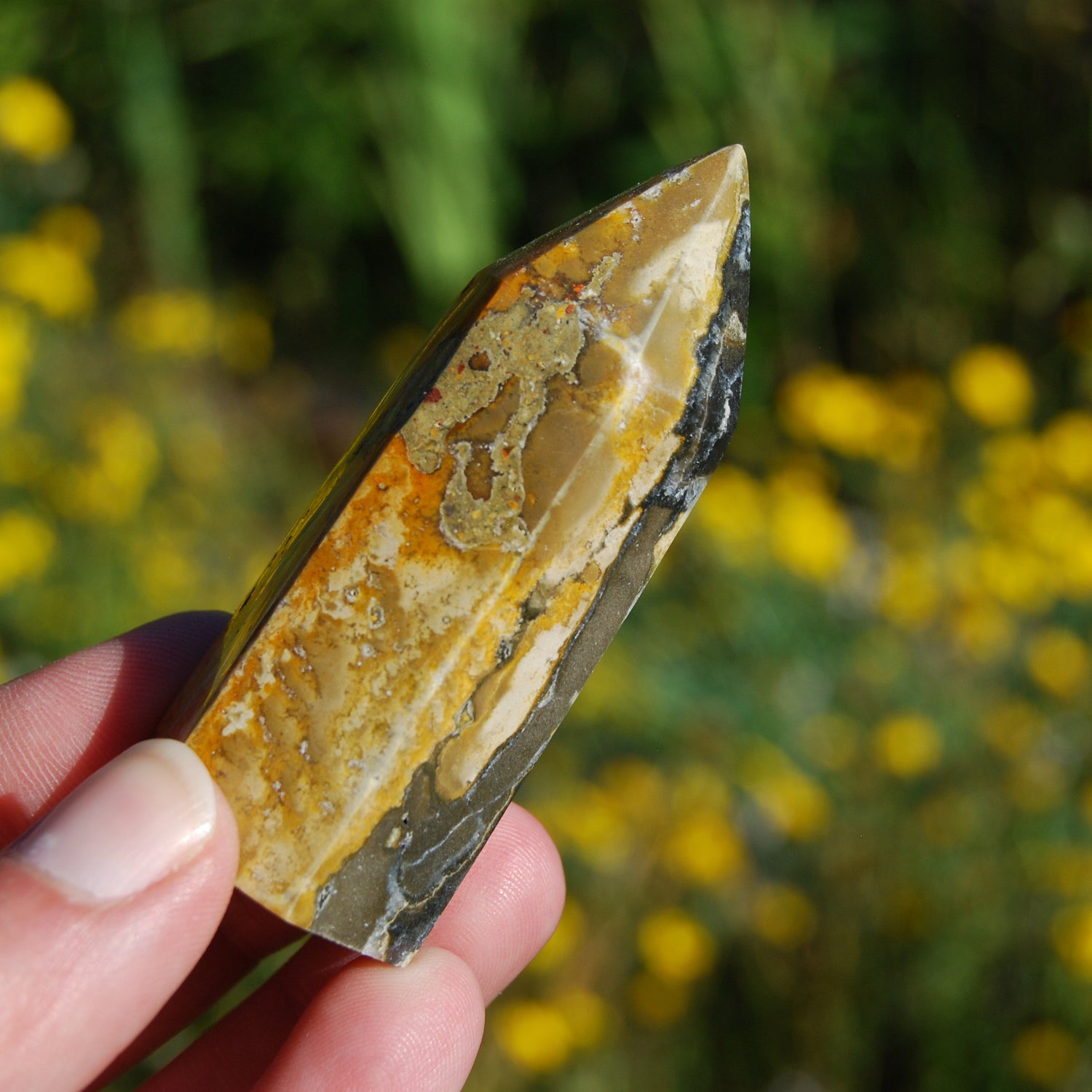 Bumblebee Jasper Tower Healing Crystals 71g 2.75"