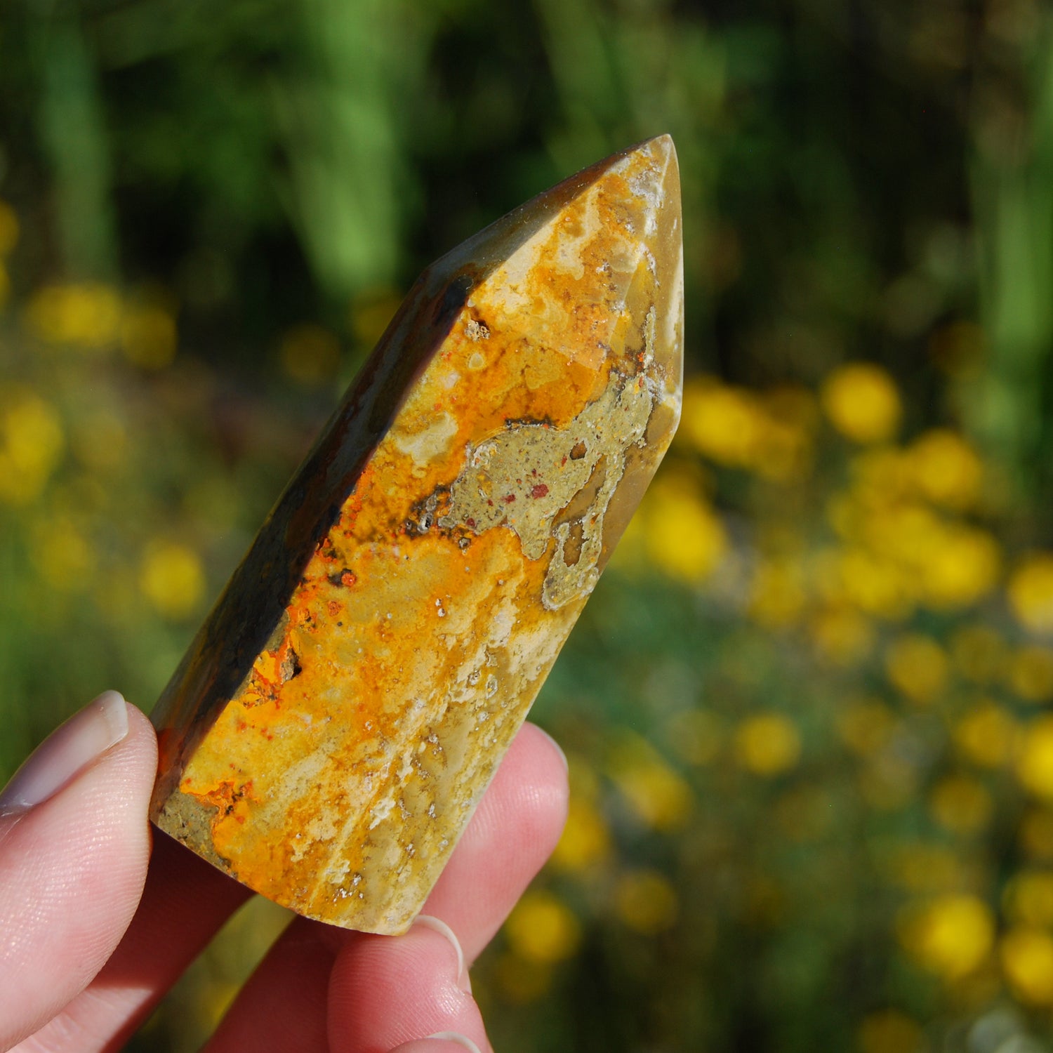 Bumblebee Jasper Tower Healing Crystals 71g 2.75"