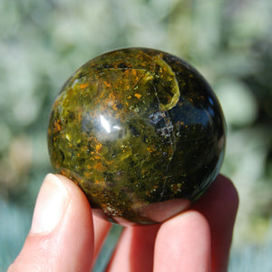 Green Opal Crystal Sphere Fairy Magic