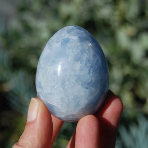 Blue Calcite Crystal Egg