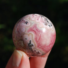 Load image into Gallery viewer, Genuine Rhodochrosite Gemstone Sphere, Pink Rhodochrosite Crystal, Argentina
