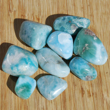 Load image into Gallery viewer, CHOOSE YOUR OWN Larimar Crystal Tumbled Stone, Dominican Republic
