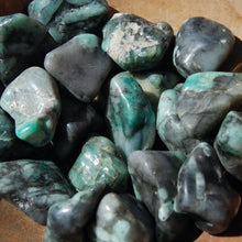 Load image into Gallery viewer, Jumbo Emerald Crystal Tumbled Stones
