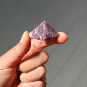 Lepidolite Crystal Pyramid 25mm to 30mm