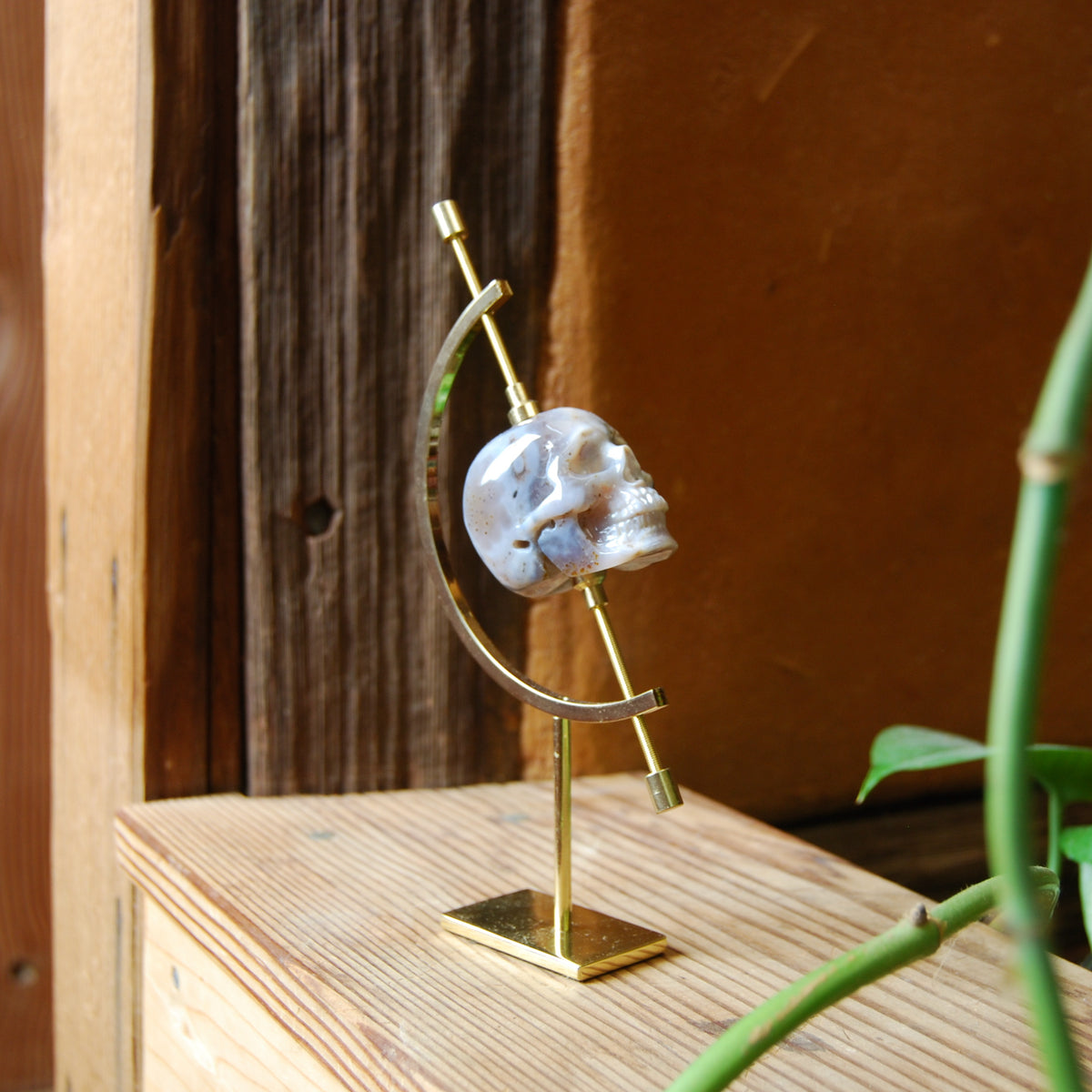 Crystal Display Stand in Brass 6.5"  Perfect for Spheres and Crystal Skulls