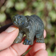 Load image into Gallery viewer, Labradorite Carved Crystal Bear Totems
