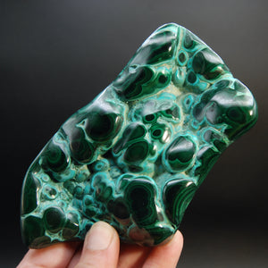 Malachite Chrysocolla Freeform Polished Crystal, Congo