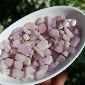 Kunzite Crystal Tumbled Stones, XS Flashy Kunzite Crystals, Afghanistan