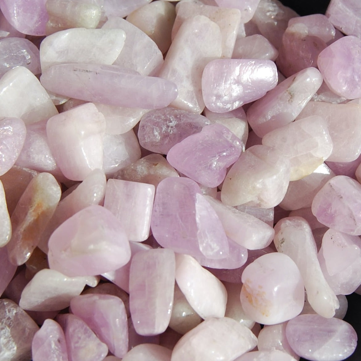 Kunzite Crystal Tumbled Stones, XS Flashy Kunzite Crystals, Afghanistan