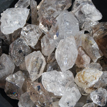 Load image into Gallery viewer, Pakimer Diamond, Herkimer Diamond, UV Reactive Fenster Petroleum Quartz, Fluorescent Enhydro Quartz Crystal Points, Pakistan
