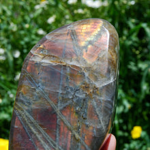 Load image into Gallery viewer, Purple Labradorite Crystal Free Form, Pink Labradorite, Large Labradorite 
