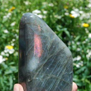 Sunset Labradorite Crystal Large Free Form Tower Spectrolite