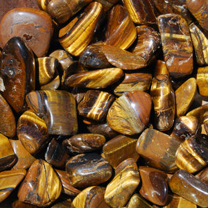 Tiger's Eye Crystal Tumbled Stones Small