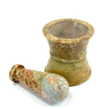 Load image into Gallery viewer, Apothecary Mortar Pestle, Antique Pharmacy Style, Soapstone
