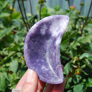 Lepidolite Moon Shaped Crystal Bowl