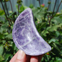 Load image into Gallery viewer, Lepidolite Moon Shaped Crystal Bowl
