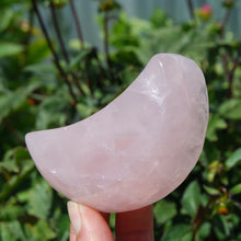Load image into Gallery viewer, 3.5in Rose Quartz Crystal Moon Bowl, Brazil
