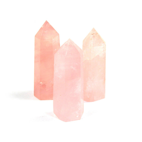 Rose Quartz Crystal Polished Point Towers