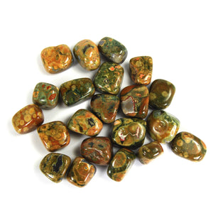 Rhyolite Rainforest Jasper Tumbled Stones