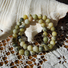 Load image into Gallery viewer, Serpentine Beaded Power Bracelet 8mm Natural Gemstone Beads 
