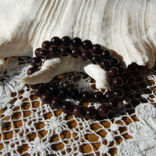 Load image into Gallery viewer, Garnet Beaded Power Bracelet 8mm Natural Gemstone Beads  Healing Crystals 
