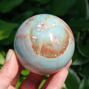 Dendritic Chinese Amazonite Crystal Sphere