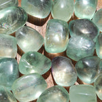 Green Fluorite Crystal Tumbled Stones