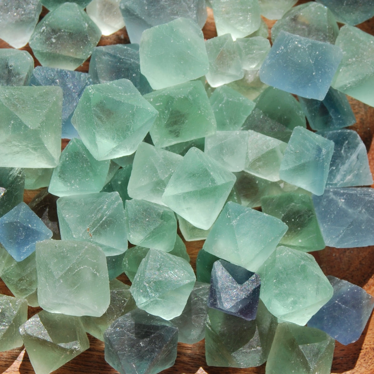 Natural Fluorite Octahedron Crystals, Small