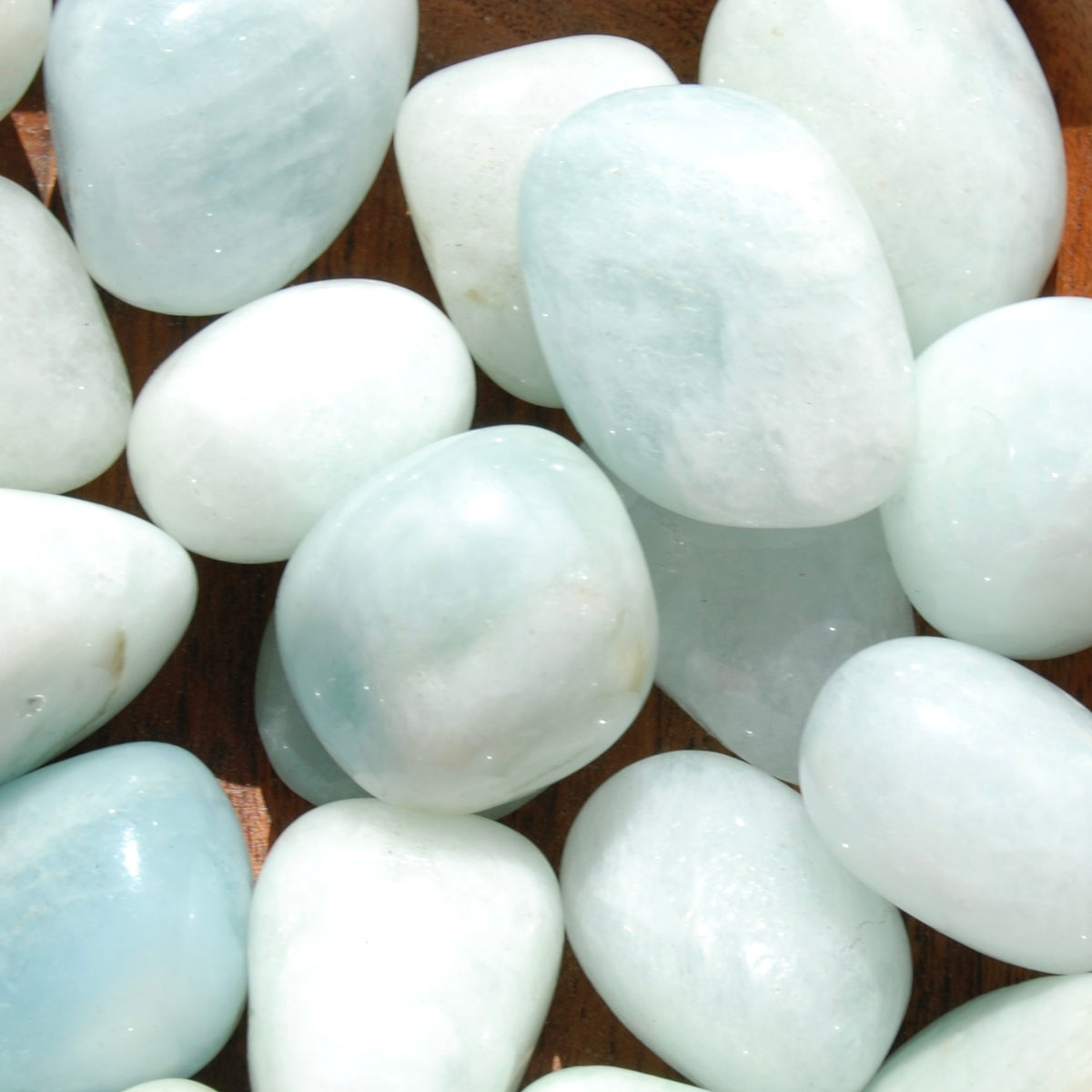 Aquamarine Gemstone Tumbled Stones