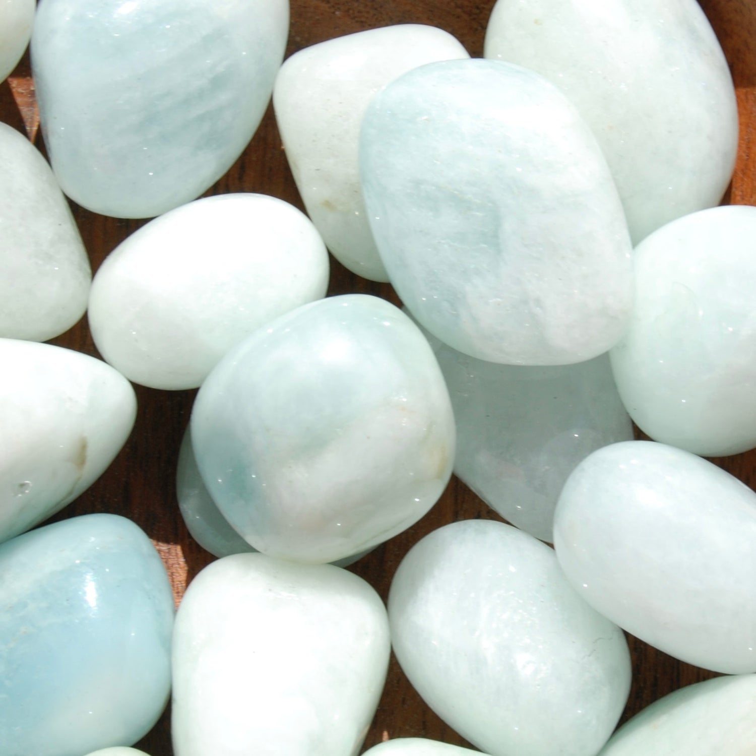 Aquamarine Gemstone Tumbled Stones