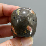 Plumite Jasper Carved Crystal Skull