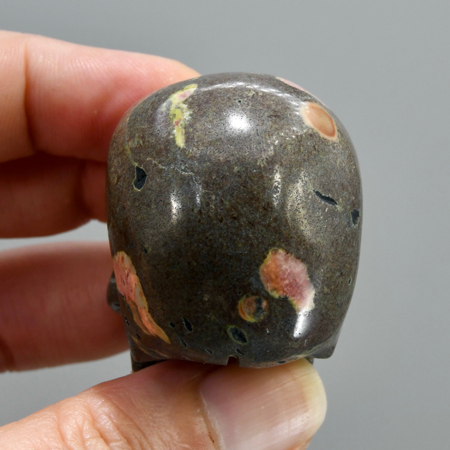 Plumite Jasper Carved Crystal Skull