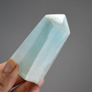 Caribbean Blue Calcite Crystal Tower